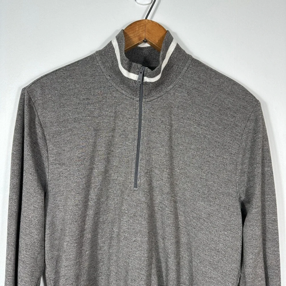 Polo Ralph Lauren Quarter Zip Pullover Mens Small Gray Heathered Knit